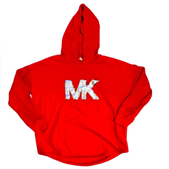 Michael Kors Signature Hoodie with Silver MK Logo | Size Medium - Picture 1 of 6